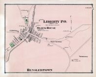 Liberty P.O., Henslertown, Block House, Tioga County 1875